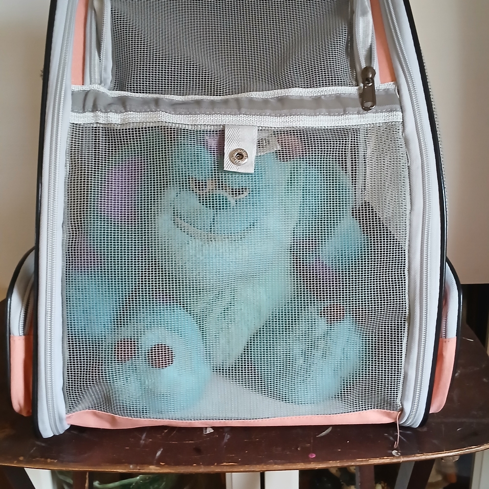 Unique Bargains Pet Backpack Foldable Pet Backpack for Cats and Small Dogs